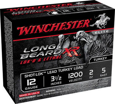Winchester Long Beard XR 12 Gauge Shotshell Ammunition, 3 1/2 Inch, 1200 FPS, 2/3 Ounce, #5 Shot - 10 Cartridge Box ( 10 / 1 )