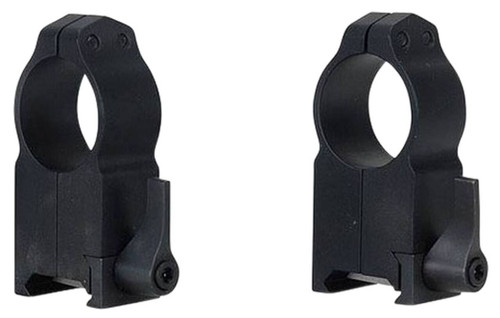 Warne 204LM Vertical Rings Maxima Matte Black 1 Ultra High Quick Detach 0 MOA UPC: 656813000753