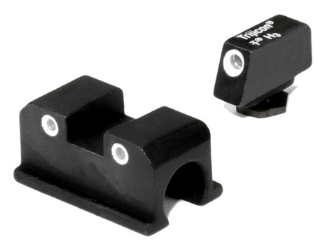 Trijicon 600505 Bright & Tough Night Sights Green/Tritium White Outline Front Sight-Green/Tritium White Outline Rear Sight Walther Arms P99/PPQ/PPQ M2
