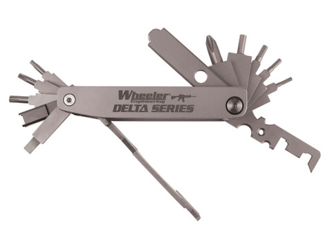 Wheeler 1078948 Delta Series Compact Multi-Tool Silver Folding Stainless Steel AR Platform