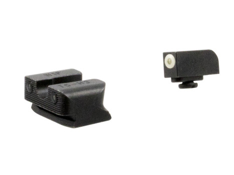 TruGlo TG231W1W Tritium Pro Black | Green Tritium White Outline Front Sight Green Tritium Rear Sight