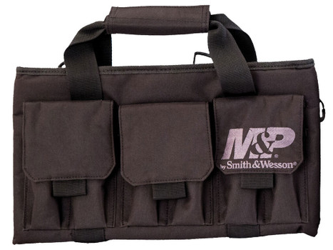 M&P Accessories 110028 Pro Tac Handgun Case Black Nylon Holds Handgun