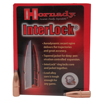 Hornady 3236 InterLock  8mm .323 195 gr Spire Point 100 Per Box 15 Case UPC: 090255232363