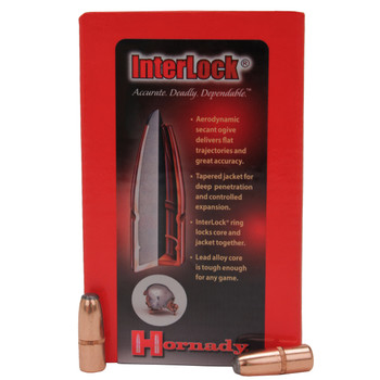 Hornady 3210 InterLock  32 Cal .321 170 gr Flat Point 100 Per Box 15 Case UPC: 090255232103