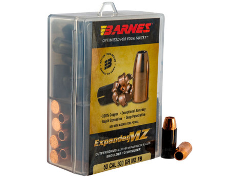 Barnes Bullets 30583 Expander MZ Muzzleloader 50 ExpanderMZ Hollow Point 300gr 24rd/Box