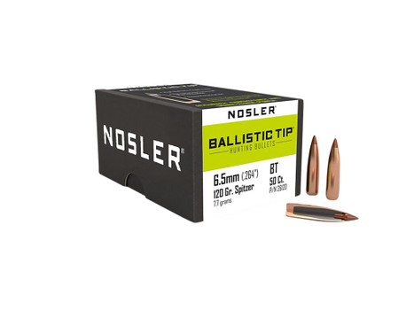 Nosler 26120 Ballistic Tip 6.5mm 120gr Spitzer 50/Box