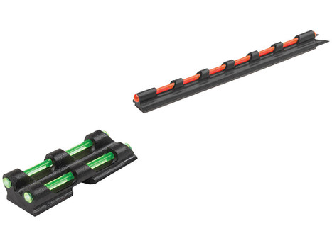 Truglo TG94 Gobble-Dot Universal Shotgun Green/Red Fiber Optic Green Fiber Optic Black