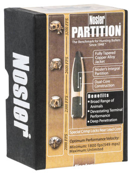 Nosler 22 Cal 60gr Sp Partition UPC: 054041163163