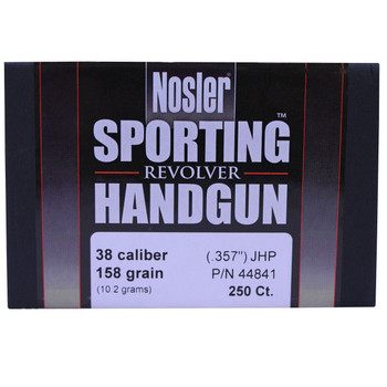Nosler 38 Cal (.357) 158gr JHP UPC: 054041448413