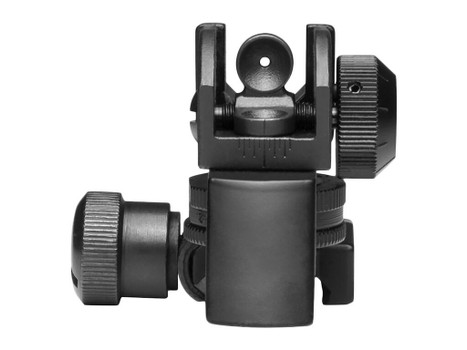 NcStar MARDRS AR15 Rear A2 Backup Iron Sight Black Dual Aperture for AR-15