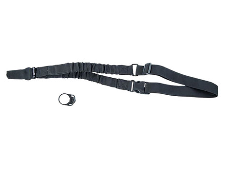 Caldwell 156215 Single Point Tactical Sling Black Nylon Adjustable Bungee AR Platform