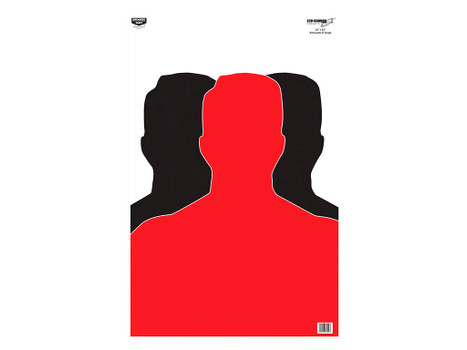 Birchwood Casey 37042 EZE-Scorer Silhouette Paper Target 23" x 35" 100 Per Pkg