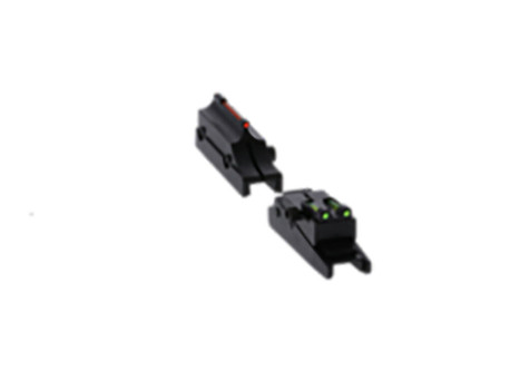 Truglo TG944A Pro Magnum Gobble-Dot Browning Maxus, Silver Red/Green Fiber Optic Black 1/4" Rib