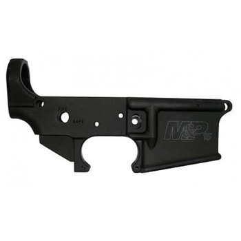 Smith  Wesson 812000 Stripped Lower Receiver  223 Rem 5.56x45mm NATO 7075T6 Aluminum Black for SW MP15 UPC: 022188134193
