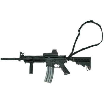 Blackhawk 70GS12BK Storm Rifle Sling Black Nylon Webbing 4664 OAL 1.25 Wide SinglePoint Design UPC: 648018090554