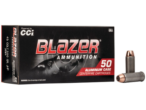 CCI 3584 Blazer Handgun 45Colt 200gr Jacketed Hollow Point 50 Per Box/20 Case