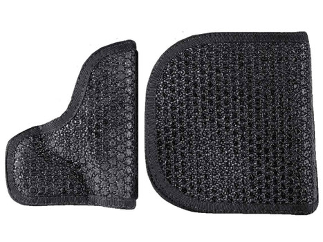DeSantis Gunhide M44BJ02Z0 Super Fly Pocket Black Rubberized Fabric Pocket Fits S&W J Frame Ambidextrous