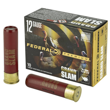 Federal Grand Slam 12 Gauge Shotshell Ammunition, 3 1/2 Inch, 1200 FPS, 2/3 Ounce, #5 Shot - 10 Cartridge Box ( 10 / 1 )