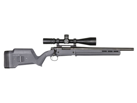 Magpul MAG495-GRY Hunter 700 Stock Fixed with Aluminum Bedding & Adjustable Comb Stealth Gray Synthetic for Remington 700 SA