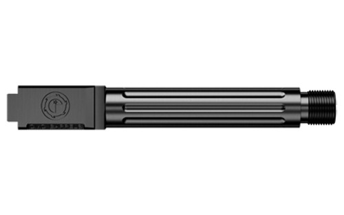 CMC Triggers 75521 Match Precision  Compatible wGlock 19 Gen34 9mm Luger 4.01 Black DLC Stainless Steel FlutedMatch GradeThreaded Barrel UPC: 859464006444