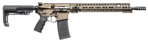 Patriot Ordnance Factory 00910 Renegade +  223 Rem,5.56x45mm NATO 16.50" 30+1 Burnt Bronze 6 Position MFT BMS Minimalist Stock                                                                          