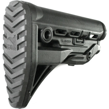 FAB Defense FXGLSHOCK GLShock  Buttstock for M16 M4 wAntiRattle Mechanism Black Polymer UPC: 7290105940704