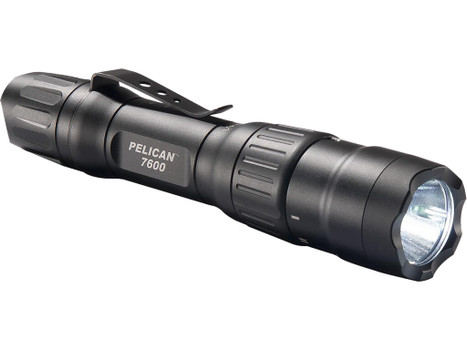 Pelican 7600 Tactical Flashlight Black Anodized 37/479/944 Lumens White/Red/Green LED