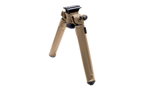 Magpul MAG951FDE Bipod  made of Aluminum with Flat Dark Earth Finish ARMS 17SStyle Attachment 6.8010.30 Vertical Adjustment  Rubber Feet for ARPlatform UPC: 840815119364