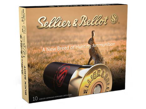 Sellier & Bellot SB12BSE Hunting 12Gauge 2.75" 12Pellets 1 1/4oz 00Buck Shot 10 Box/25 Case