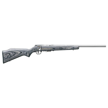 Savage Arms 96705 93R17 BVSS 17 HMR Caliber with 51 Capacity 21 Barrel Satin Stainless Metal Finish Gray Laminate Stock  AccuTrigger Right Hand Full Size UPC: 062654967054