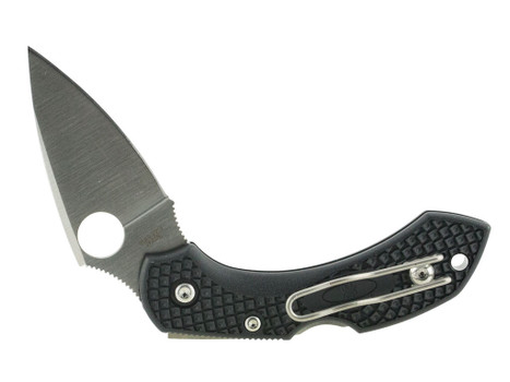 Spyderco C28PBK2 Dragonfly 2 2.25" Folding Clip Point Plain VG-10 SS Blade Black FRN Handle Includes Pocket Clip