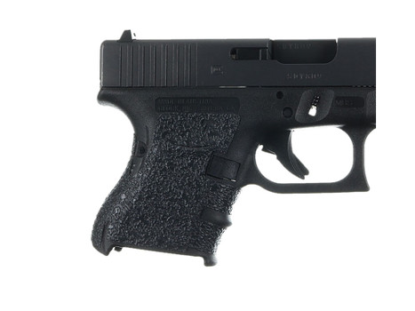 Talon Grips 117R Adhesive Grip Compatible w/Glock 26/27/28/33/39 Gen4 w/Medium Backstrap, Black Textured Rubber