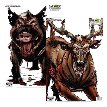 Birchwood Casey 35627 Smokehouse  Zombie DeerHog Hanging Smokehouse Blood Trail All Firearms 12 x 18 Impact Enhancement Splatter 8 Targets UPC: 029057356274