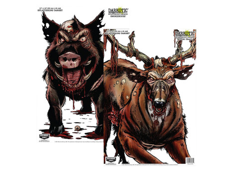 Birchwood Casey 35627 Smokehouse Zombie Deer/Hog Hanging Smokehouse Blood Trail All Firearms 12" x 18" Impact Enhancement Splatter 8 Targets