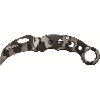 SW Extreme Ops Karambit Folder 2.75 in Camo Blade SS Handle UPC: 028634010394