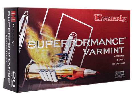 Hornady 8316 Superformance Varmint 222Rem 50gr Hornady V Max 20 Per Box/10 Case
