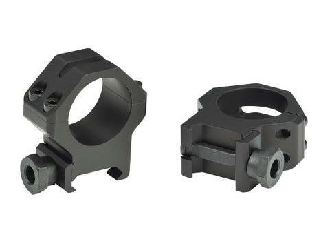 Weaver Mounts 48361 Four-Hole Skeleton Rings Matte Black 1" High
