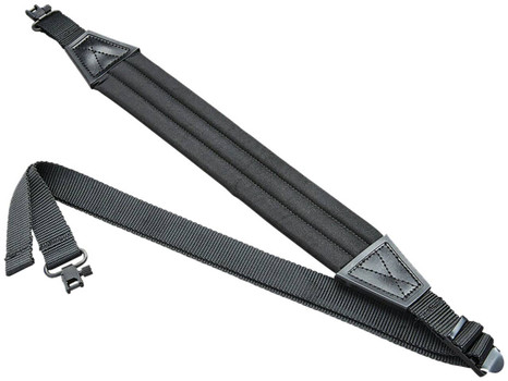 Butler Creek 26764 Ultra Rifle Sling Black Nylon 48 OAL 1 Wide  1 SewnIn Swivels UPC: 043699267644