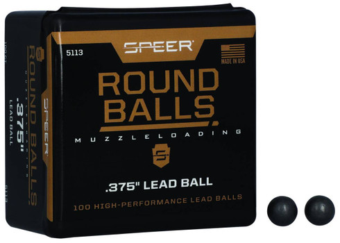 Speer 5113 Lead Balls  36 Cal Lead Ball .375 Dia 79 gr 100 Per Box 5 Case UPC: 076683051134