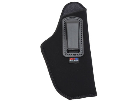 GrovTec US Inc GTHL14115R Inside The Pants IWB Size 15 Black Suede Belt Clip Fits Large Semi-Auto 3-4" Barrel Right Hand