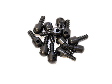 GrovTec US Inc GTHM60 Wood Screw Swivel Studs 0.5" 12-Pack Black