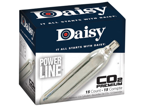 Daisy 997015611 Powerline CO2 Cylinder 12gram 15/Pack