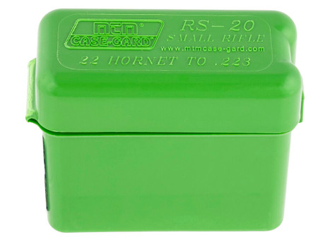 MTM Case-Gard RM2010 Ammo Box Belt Style Multi Caliber Green Polypropylene 20rd