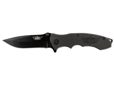 Uzi Accessories UZKFDR006 UZI Responder VI Black, Stainless-Steel Blade