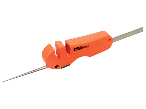 AccuSharp 028C 4-in-1 Sharpener Hand Held Coarse Tungsten Sharpener Orange