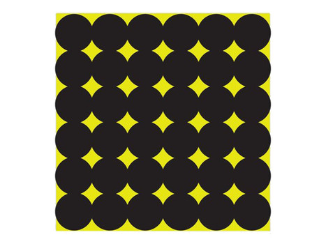 Birchwood Casey 34115 Shoot-N-C Pasters Black Adhesive Paper 1" 12 PK
