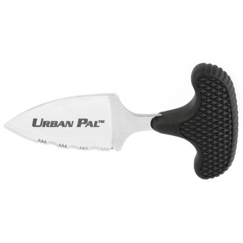 Cold Steel 43LS Urban Pal 1.50 Fixed Serrated Spear Point Japanese AUS8A SS BladeBlack Synthetic Rubber Handle UPC: 705442003397