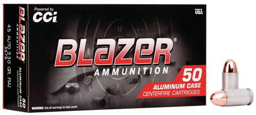 CCI Blazer Subsonic Centerfire Ammunition, 45 ACP, Full Metal Jacket, 230 Grain - 50 Cartridge Box ( 50 / 1 )
