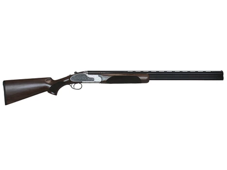CZ-USA 06456 WingShooter Elite 20 Gauge 3" 2rd 28" Gloss Black Chrome Barrel, Engraved Satin-Gloss Chrome Metal Finish, Turkish Walnut Stock Includes 5 Chokes