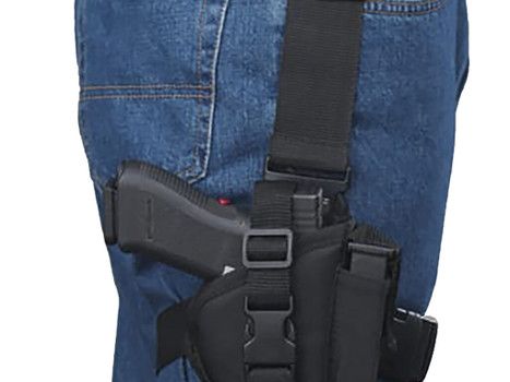 Bulldog WTAC8R Tactical Leg Black Knit Fits Large Semi-Auto Fits 3.50-5" Barrel Right Hand